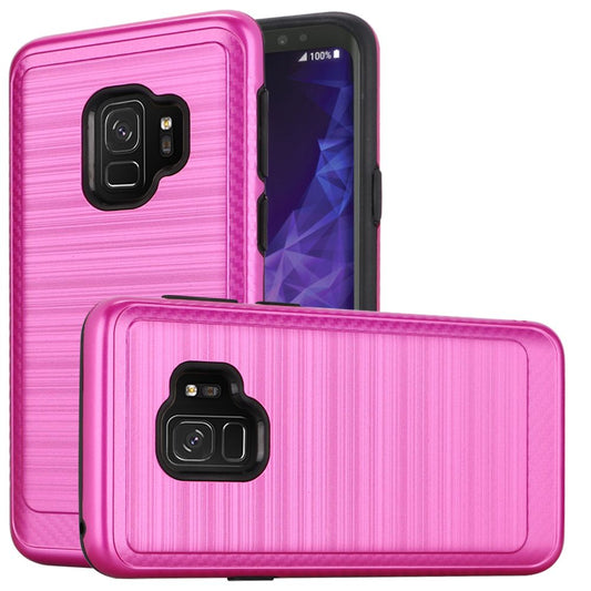 GSA Brushed Case w/Edge Design for Samsung galaxy S9 - Hot Pink