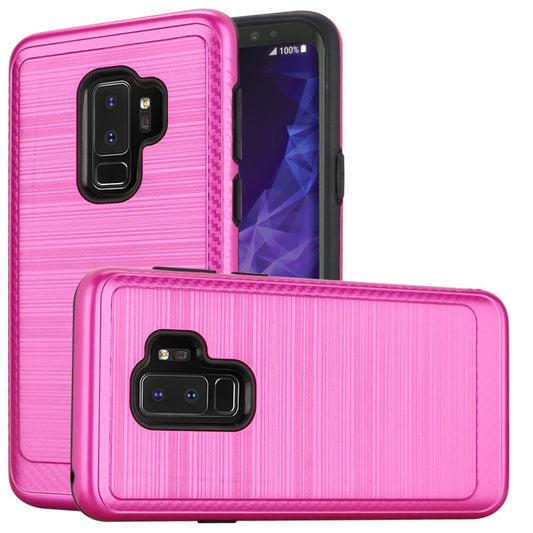 GSA Slim Brushed Edge Design Case for Samsung Galaxy S9 Plus - Hot Pink