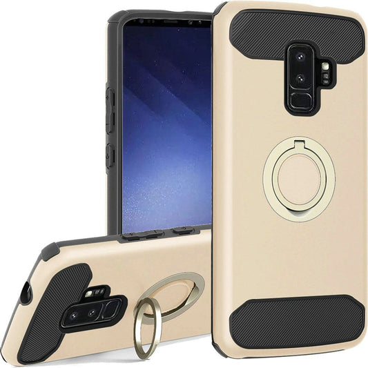GSA Slim Sleek Case w/Ring Stand for Samsung Galaxy S9 Plus - Gold