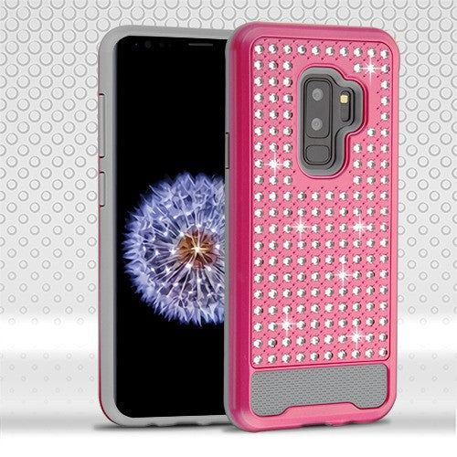 GSA Diamante Full Star Case for Samsung Galaxy S9 Plus - Hot Pink