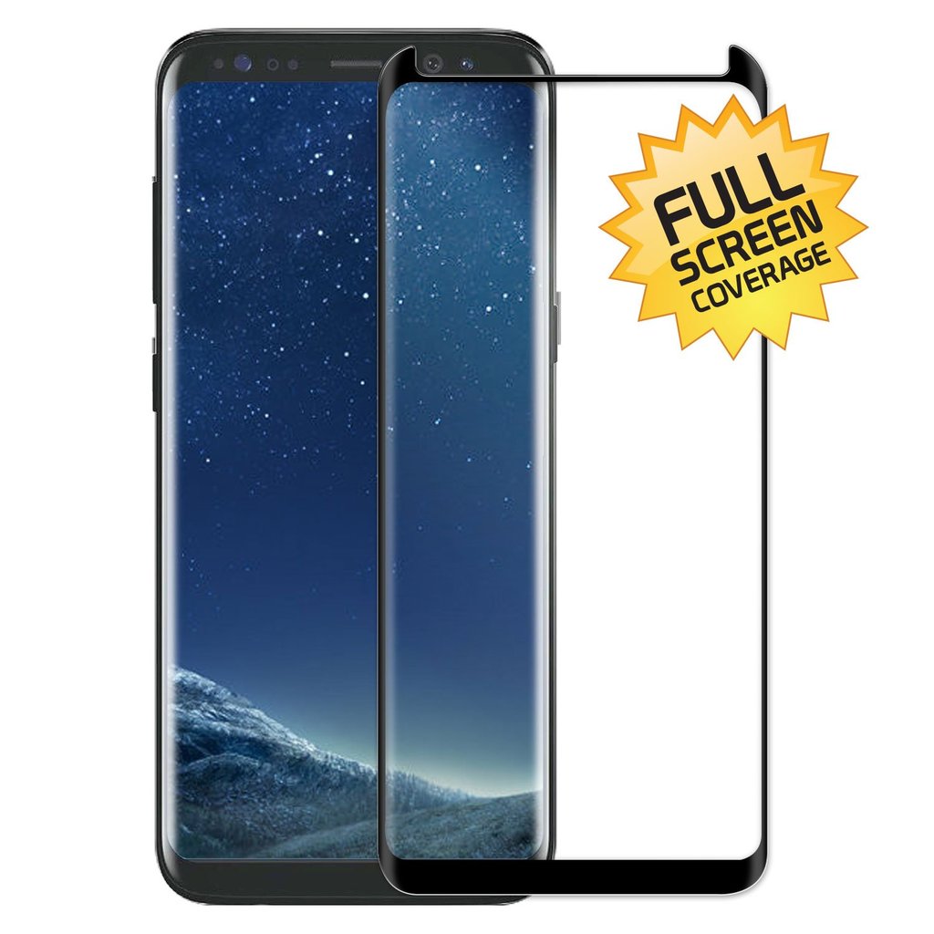 GSA Full Adhesive Premium Tempered Glass Black for Galaxy S9 Plus