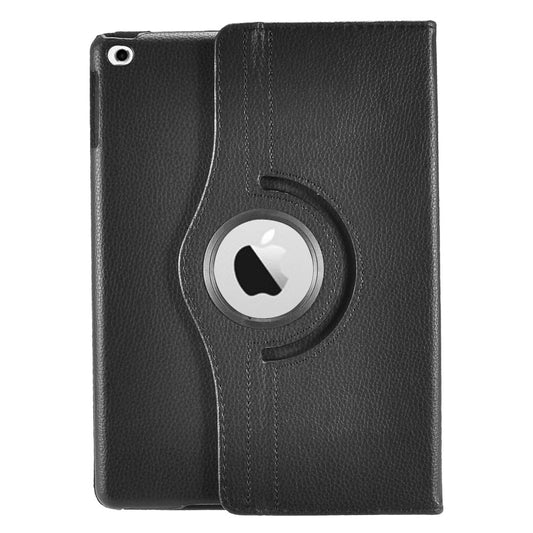 GSA Leather Rotary Flip Case Cover Stand For iPad Air 5 2017 (9.7"), A1822 - Black