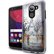 GSA 3D Fused Paris Rain Candy Case For LG Stylo 4 - Silver