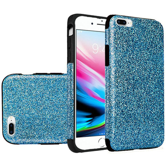 GSA Glitter Hybrid Case for Apple iPhone 8 Plus & 7 Plus - Light Blue