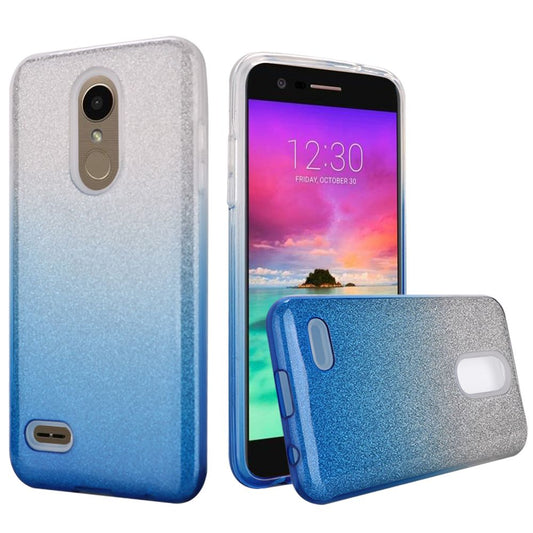 GSA Gradient Glitter TPU Case For LG K10 2018, K30, Harmony 2 - Blue
