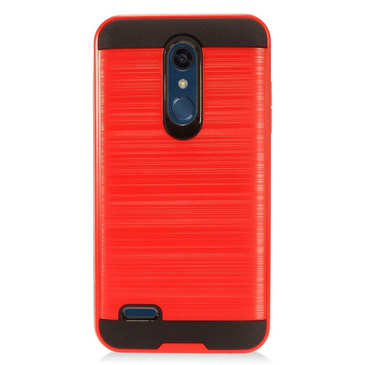GSA Brushed Hybrid Red Case LG K30, K10 2018 Phoenix Plus, Xpression Plus