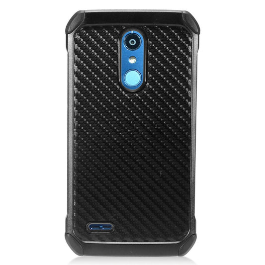 GSA Hybrid TPU Hard Carbon Case For LG K30 LM-X410, Phoenix Plus, Xpression Plus, Harmony2, Premier Pro LTE Black