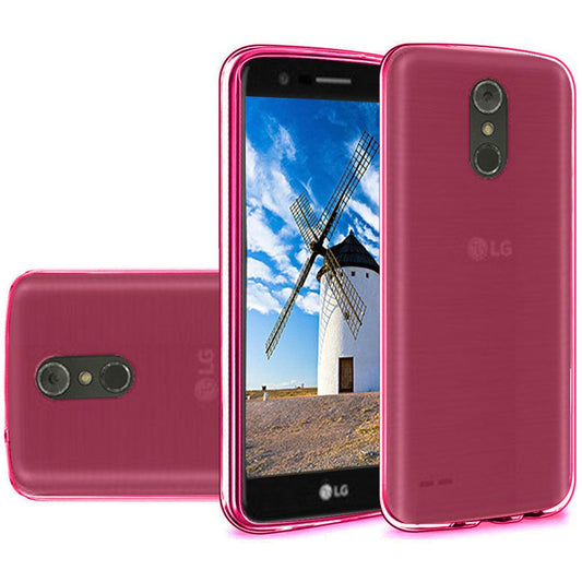 GSA Ultra Slim Flexible Transparent TPU Candy For LG Stylo 4 Hot Pink