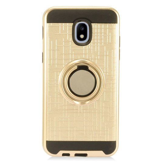 GSA Brushed Matte Ring Stand Hybrid Gold Case For Samsung Galaxy J3 2018, J337 J3 Star, J3 Achieve, Express Prime 3