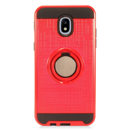 GSA Brushed Matte Hybrid RingStand Case For Samsung Galaxy J3 (2018)/J337 - Red