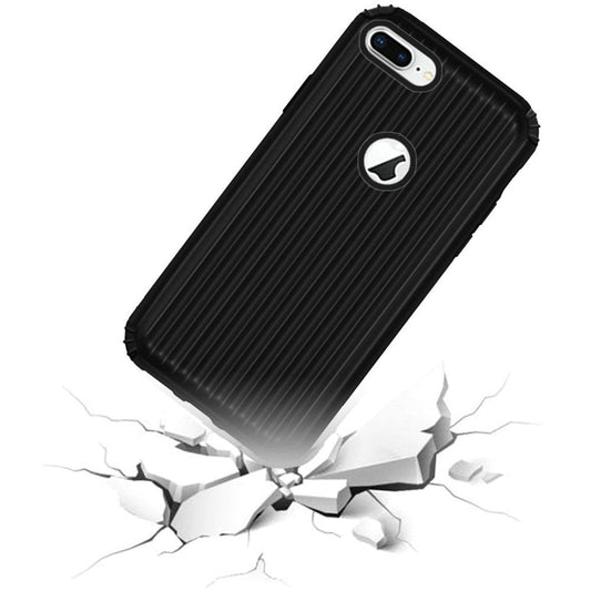 GSA Slim Carry On Tough Hybrid Case For iPhone 8 Plus/7 Plus/6 Plus - Black