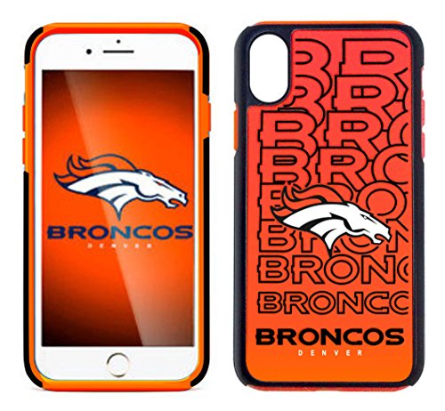 FOCO NFL Denver Broncos Hybrid Repeat Case for iPhone X & XS (5.8")