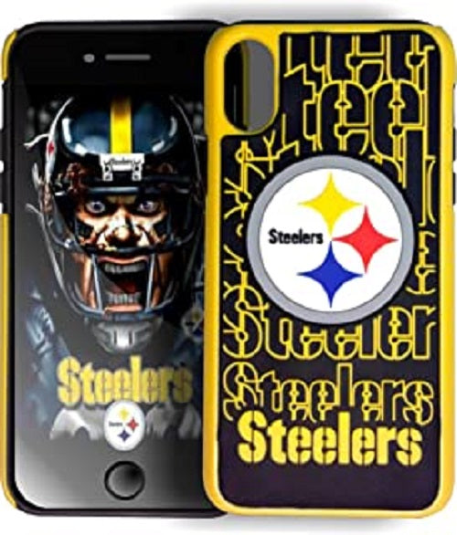 FOCO NFL Pittsburgh Steelers Hybrid Repeat Case for iPhone X & XS (5.8")