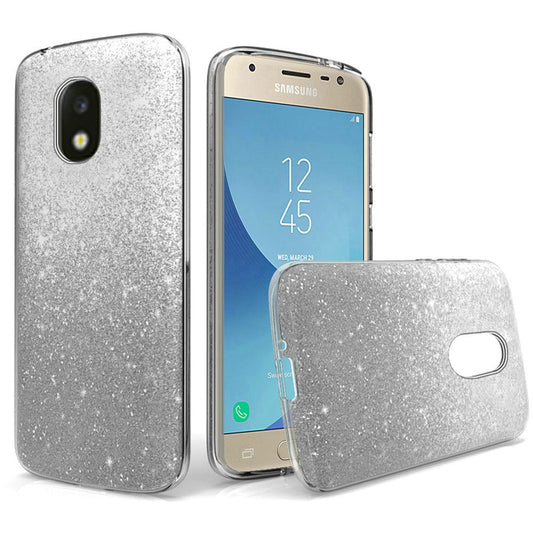 GSA Gradient Glitter Candy Case For Samsung Galaxy J3 (2018), J337, J3 Achieve, Smoke
