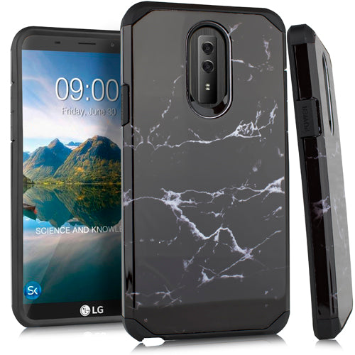 GSA Slim Case 2 Marble Black Case For LG Stylo 4, Stylo 4 Plus