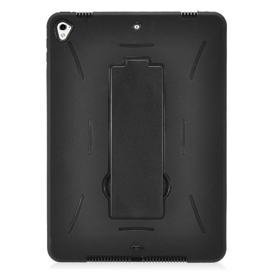 GSA Hybrid Stand Rubberized Hard Case For iPad (9.7") (2017), Black