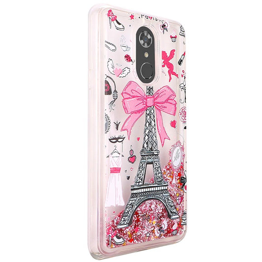 GSA Liquid Quicksand with Glitter Hybrid Case For LG Stylo 4 & Stylo 4 plus Paris