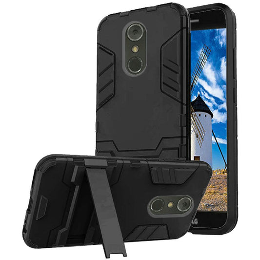 GSA Dynamo Shockproof Kickstand Hybrid Case For LG Stylo 4 & Stylo 4 plus (Black)