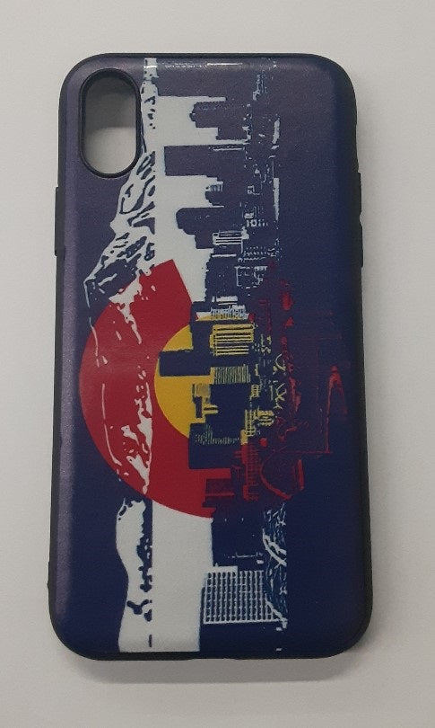 GSA Colorado Flag Denver Skyline Candy Case For iPhone X, XS (5.8")