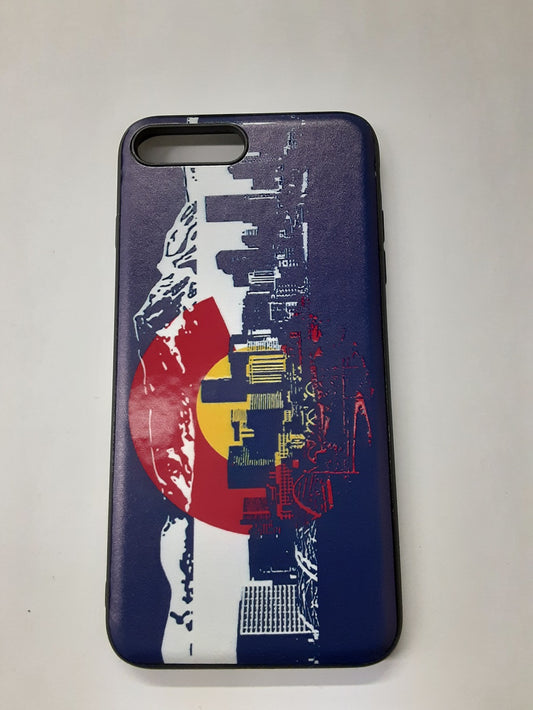GSA Colorado Flag Denver Skyline Candy Case For iPhone 8 Plus, Plus, 6S Plus (5.5")