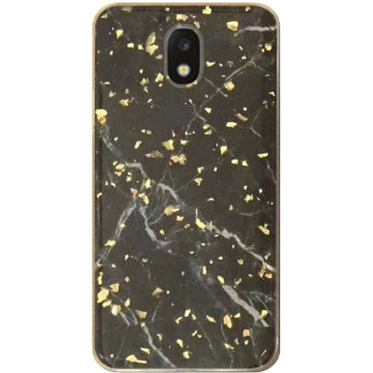 GSA Frozen Glitter Marble Candy Case 3 For Samsung Galaxy J3 (2018), J337, J3 Star, J3 Achieve & Express Black