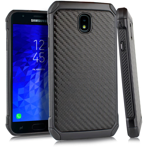 GSA Carbon Fiber Hybrid Case For Samsung Galaxy J7 (2018), J737, Black