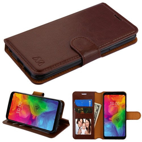 Mybat My Jacket Wallet Element Series for LG Q7, Q7 Plus Brown