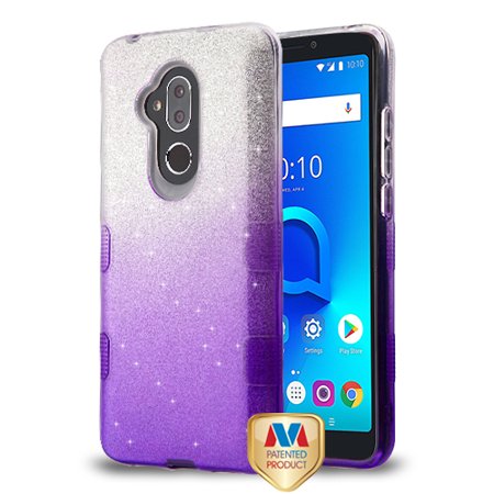 GSA TUFF LOOK GLITTER for ALCATEL 7 Folio ALCATEL T-Mobile Revvl 2 Plus PURPLE