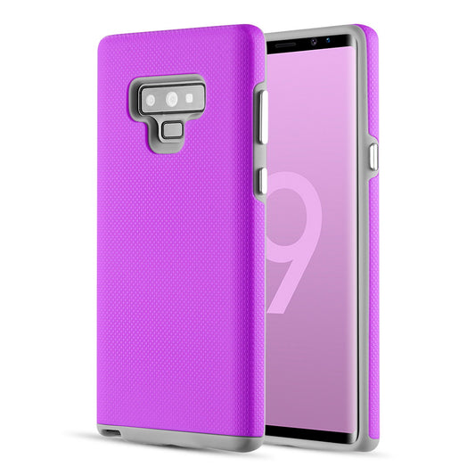 GSA Grippy Anti-Slip Hybrid Case for Samsung Galaxy Note 9 - Purple/Gray