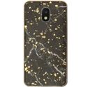 GSA Frozen Glitter Marble Candy Case For Samsung Galaxy J7 (2018) - Black Marble