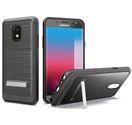 GSA Brushed Hybrid Kickstand Case For Samsung Galaxy J7 (2018), J737- Black