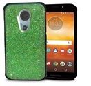 GSA Hybrid Full Frozen Crude Glitter Case For Motorola Moto E5 Supra E5 Plus Neon Green