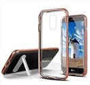 GSA Vitreous Transparent Hybrid with Magnetic Stand Case For LG Stylo 4 Rose Gold
