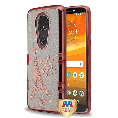 GSA TUFF Eiffel Tower For Motorola Moto E5 Plus, E5 Supra Rose Gold