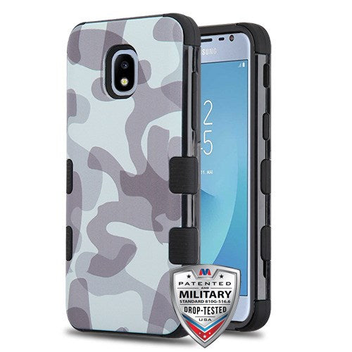 MyBat TUFF Hybrid Case For Samsung Galaxy J3 (2018), J337, J3 V 3rd Gen, J3 Star, J3 Achieve, Express Prime 3 Gray Camo