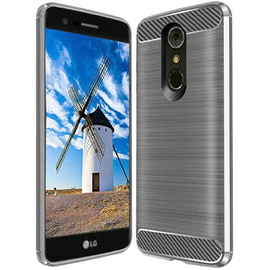 GSA Carbon Fiber Style Candy for LG Stylo 4, Stylo 4 Plus GREY