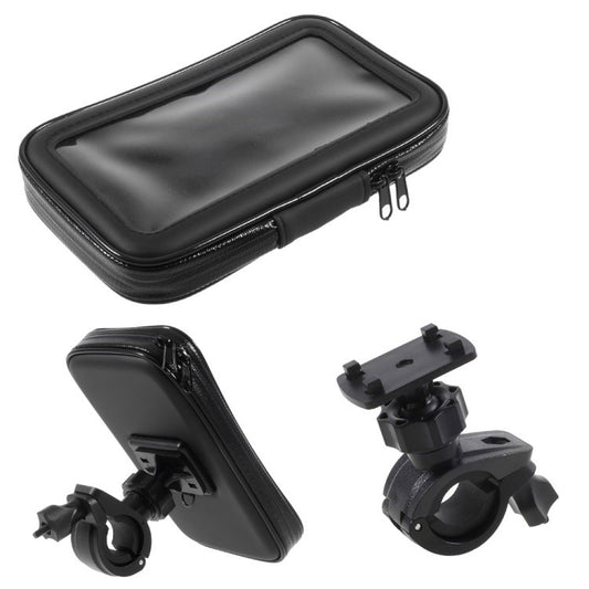 GSA L Size Bicycle Handlebar Mount Holder Daily Waterproof Bag for iPhone X / 8/7 Etc, Inner Size: 150x85x25mm - Mount Style B