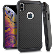 GSA Carbon Fiber Shock Resistant Case For Apple iPhone XS Max (6.5") - Black