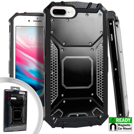GSA Metal Jacket Hybrid for iPhone 8 Plus, 7 Plus & 6S Plus (5.5") - Black