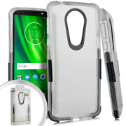 GSA Side Spine Candy Case For Motorola Moto E5 Play/E5 Cruise - White/Black