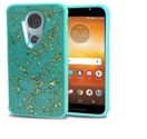 GSA Slim Hybrid Glitter Case for Motorola Moto E5 Supra E5 Plus Xt1924 - Teal
