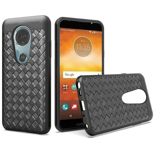 GSA Woven Woven Hybrid Case For Motorola Moto E5 Plus E5 Supra, XT1924 Black