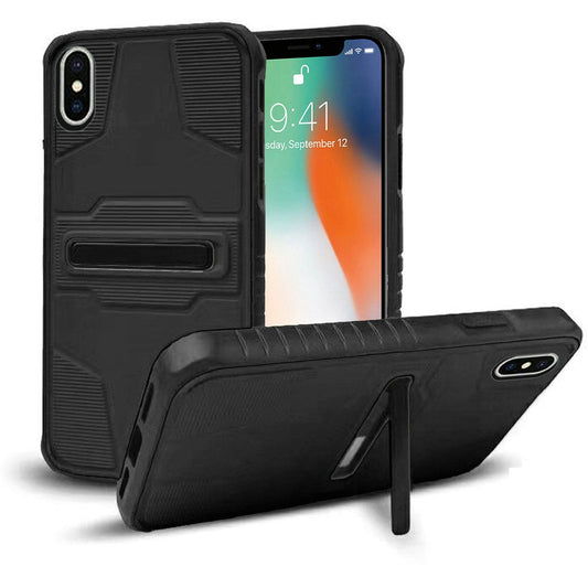 GSA Majestic Rubberized Magnetic Kickstand For iPhone XS Max (6.5") Black