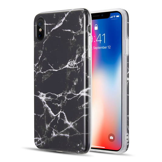 GSA Marble Series Soft Candy Case For iPhone XS Max (6.5") - Black