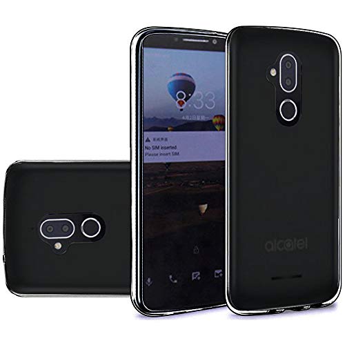 GSA Slim Candy TPU Case Black for Alcatel 7 Folio, 6062, T-Mobile REVVL 2 Plus,