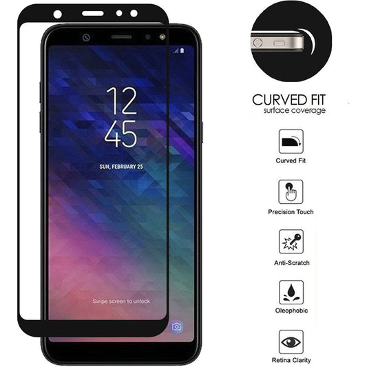 GSA Tempered Glass For Samsung Galaxy A6/A600 Black Boarder