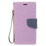 GSA Denim Flip Wallet Credit Card Case For Motorola Moto G6 X T1925 - Purple