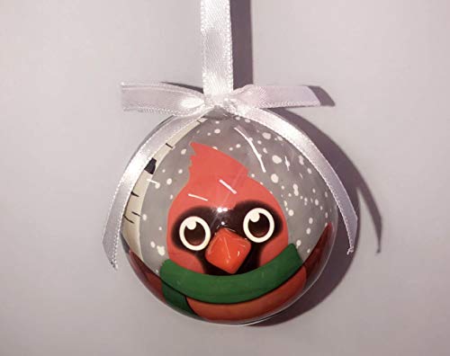 D&D Mini Blinking Cardinal Bird Christmas Ornament