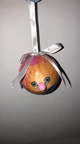 D&D Mini Orange Kitten Blinking Christmas Ornament