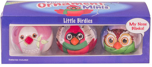 D&D Mini Birdies Blinking Ornaments 3 pc Per Box